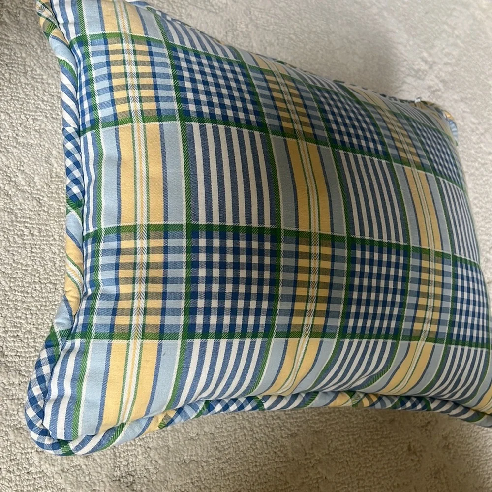 Custom Plaid Print Decorative Pillow